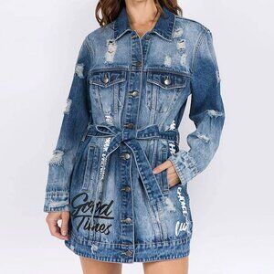 Fashion Nova Live in the moment denim jacket